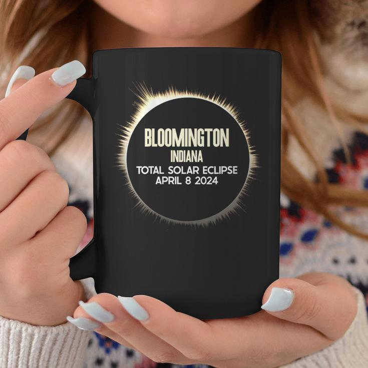 Bloomington Indiana Solar Eclipse 8 April 2024 Souvenir Coffee Mug Personalized Gifts