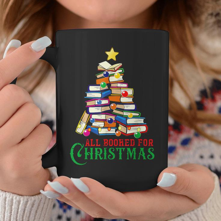 All Booked For Christmas Tree Coffee Mug Funny Gifts
