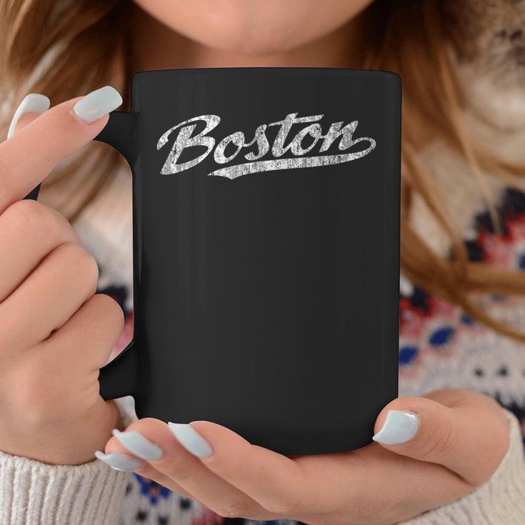 Boston Massachusetts Ma Vintage Sports Script Coffee Mug Unique Gifts