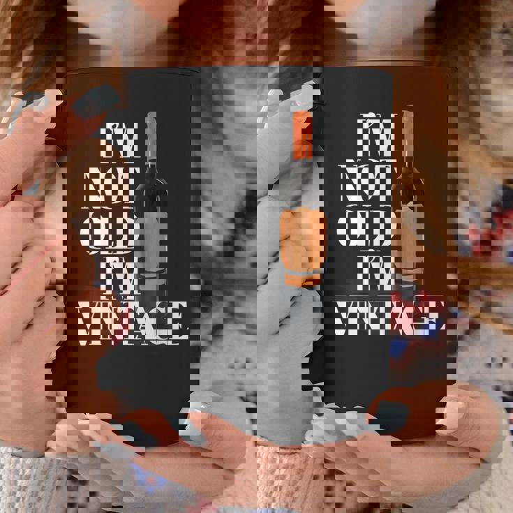 Botella Deino Clásica Divertida Con Texto I Not Old I'mintage Taza de café Regalos divertidos