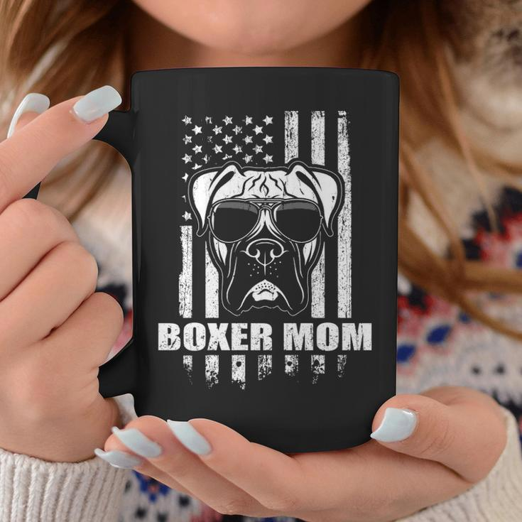 Boxer Mom Cool Vintage Retro Proud American Coffee Mug Unique Gifts