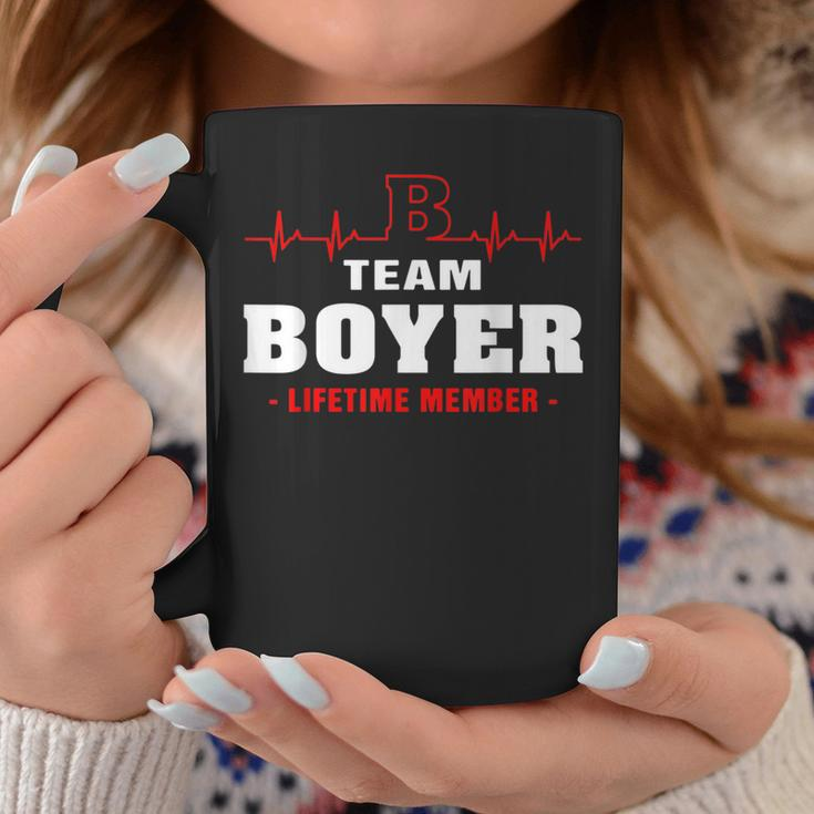Boyer Surname Family Name Team Boyer Lifetime Member Coffee Mug Funny Gifts