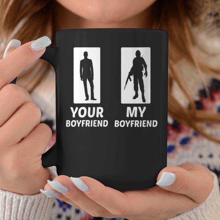 My Boyfriend Is In Army Proud Girlfriend Couple Joke Coffee Mug Unique Gifts