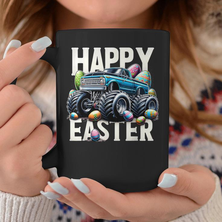 Boys Happy Easter Monster Truck Easter Eggs Hunt Toddler Kid Coffee Mug Funny Gifts