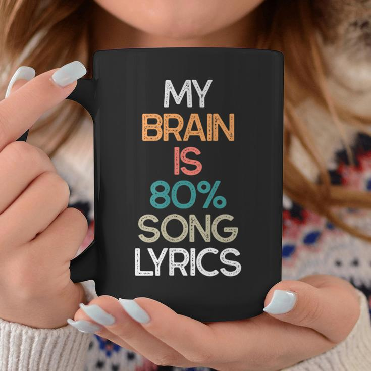 My Brain Is 90 Song Lyrics Lyricist Coffee Mug Unique Gifts