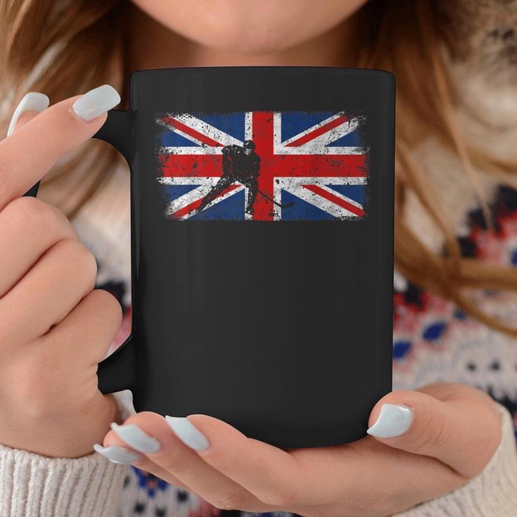 British Flag Ice Hockey Vintage Union Jack Coffee Mug Unique Gifts