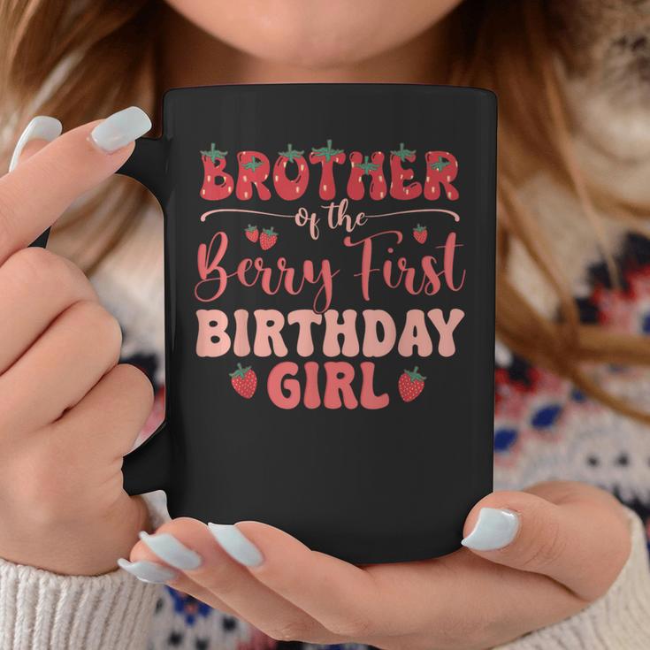 Brother Of The Berry First Birthday Girl Strawberry Family Coffee Mug Unique Gifts