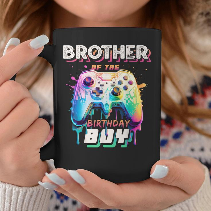 Brother Of The Birthday Boy Matching Family Video Game Party Coffee Mug Funny Gifts