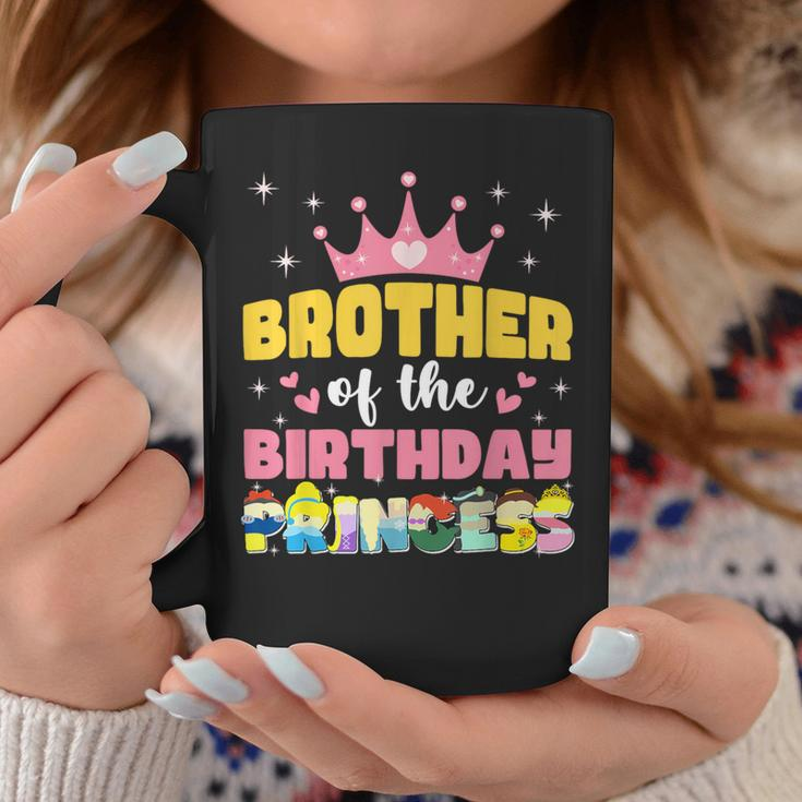 Brother Of The Birthday Princess Girl Matching Family Coffee Mug Unique Gifts