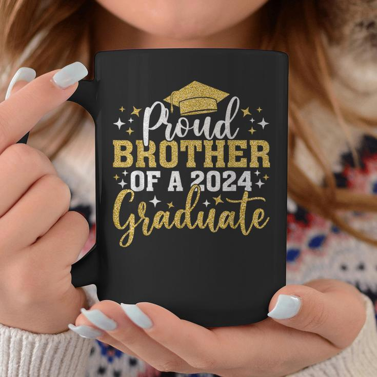 Brother Senior 2024 Proud Brother Of Class Of 2024 Graduate Coffee Mug Funny Gifts