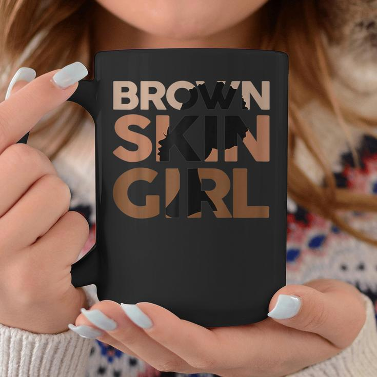 Brown Skin Girl Black Junenth Melanin Queen Afro Girls Coffee Mug Personalized Gifts