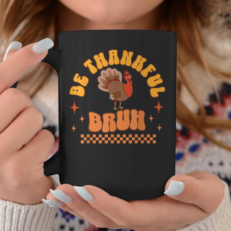 Bruh Meme Thanksgiving Turkey Boys Thankful Retro Coffee Mug Funny Gifts