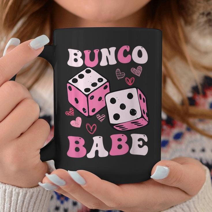 Bunco Babe Bunco Game Night Retro Groovy Gamble Coffee Mug Unique Gifts