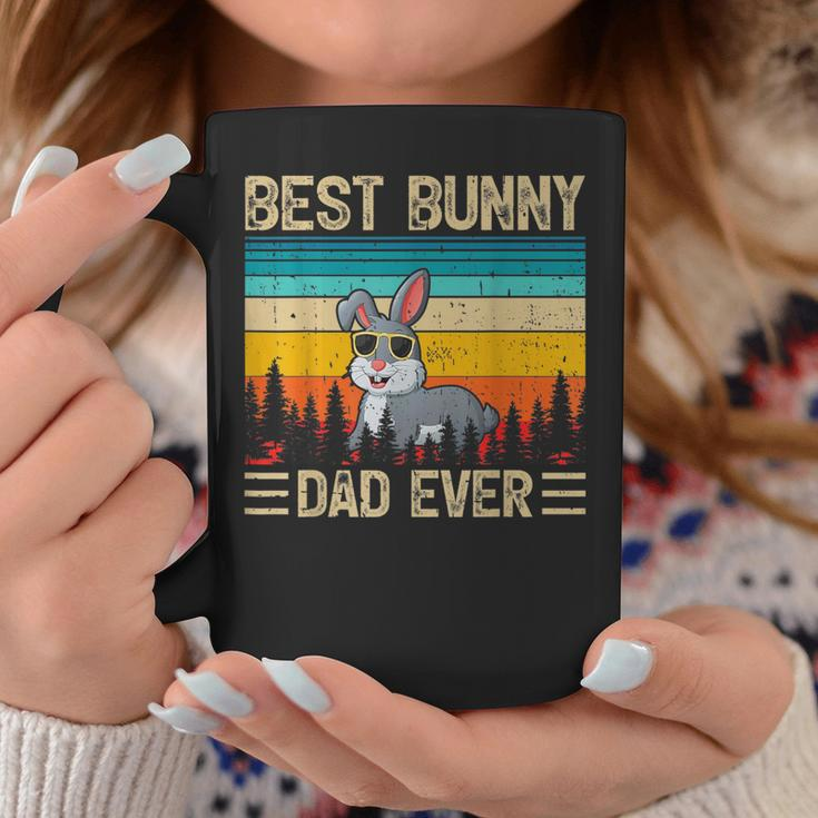 Bunny Vintage Best Bunny Dad Ever Father's Day Coffee Mug Unique Gifts
