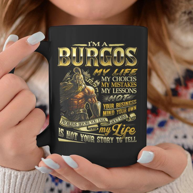 Burgos Family Name Burgos Last Name Team Coffee Mug Funny Gifts