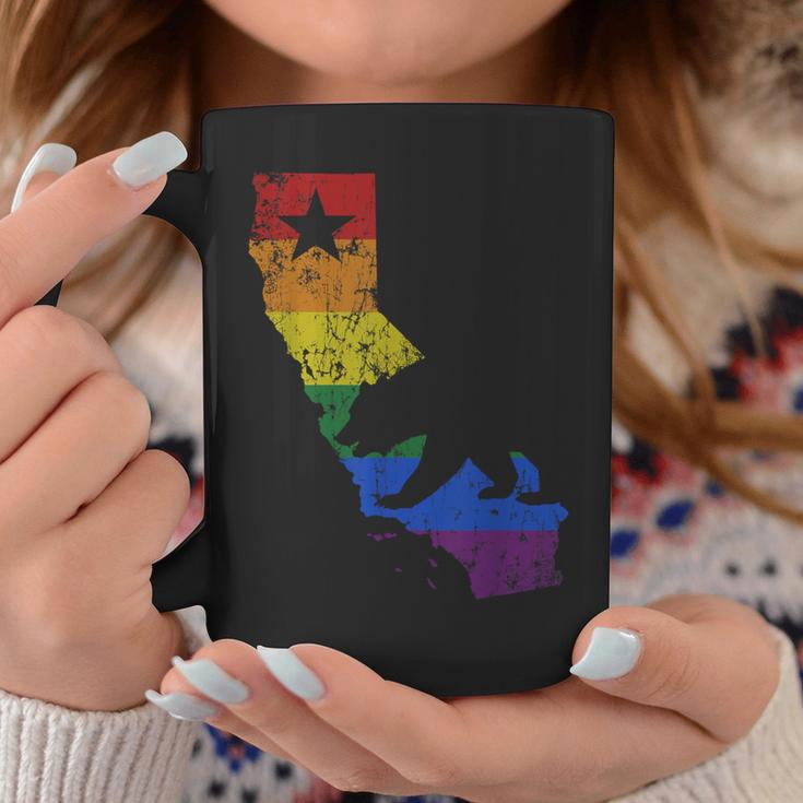 California Lgbtq Gay Lesbian Pride Rainbow Flag Coffee Mug Unique Gifts