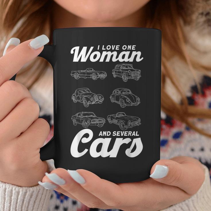 Car Lovers I Love One Woman And Several Cars Auto Mechanics Coffee Mug Unique Gifts