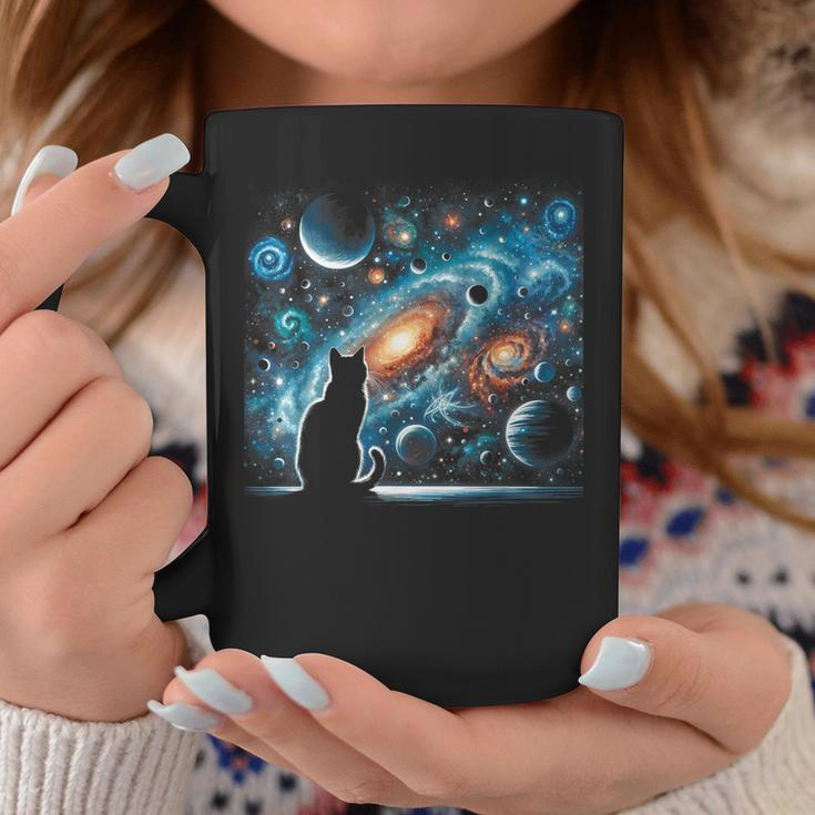 Cat Galaxy Cat Lover For Cat Dad Cat Mom Kid Coffee Mug Personalized Gifts