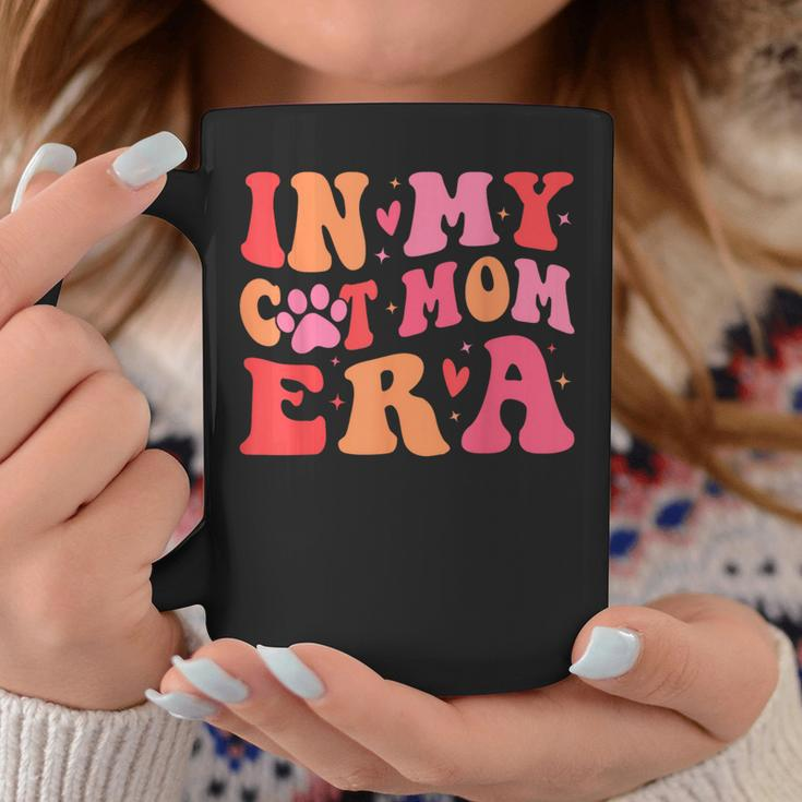 In My Cat Mom Era Groovy Cats Lover Cute Cat Mom Coffee Mug Unique Gifts