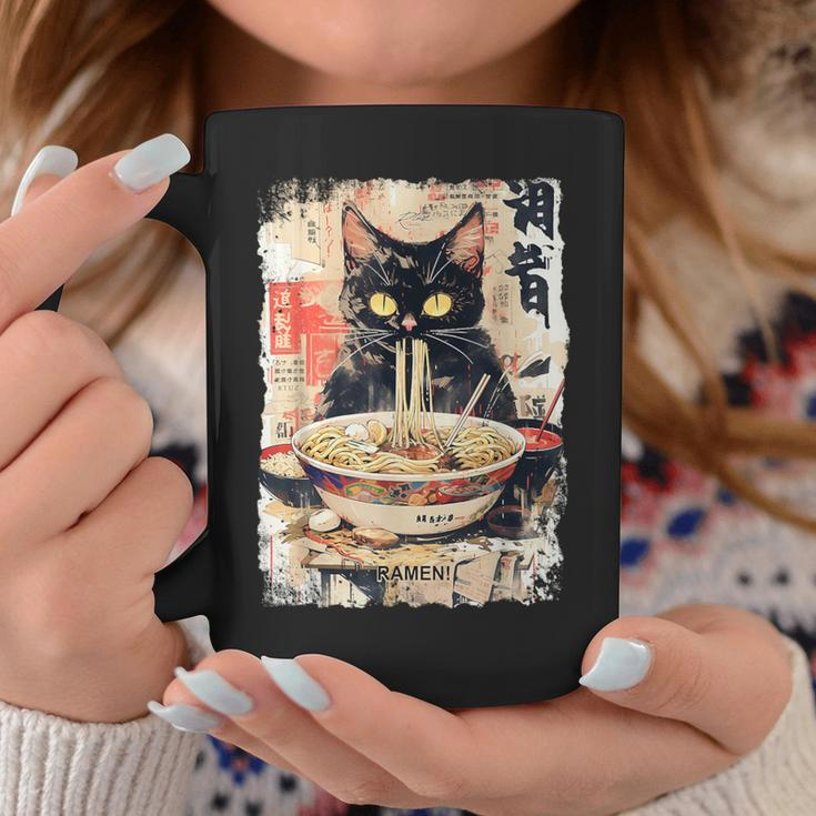 Cat Ramen Noodle Japanese Anime Manga Ramen Kawaii Cat Coffee Mug Unique Gifts