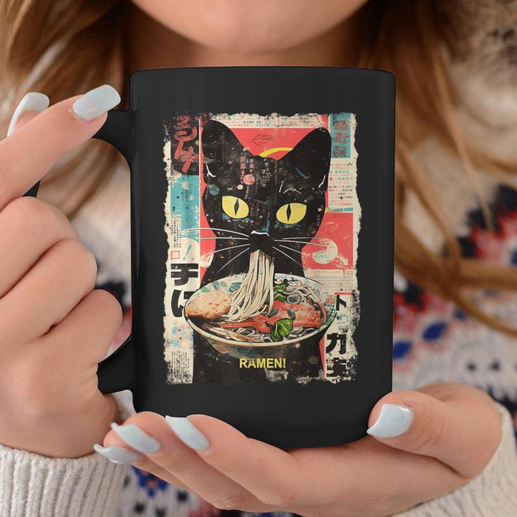 Cat Ramen Noodle Japanese Anime Manga Ramen Kawaii Cat Coffee Mug Funny Gifts