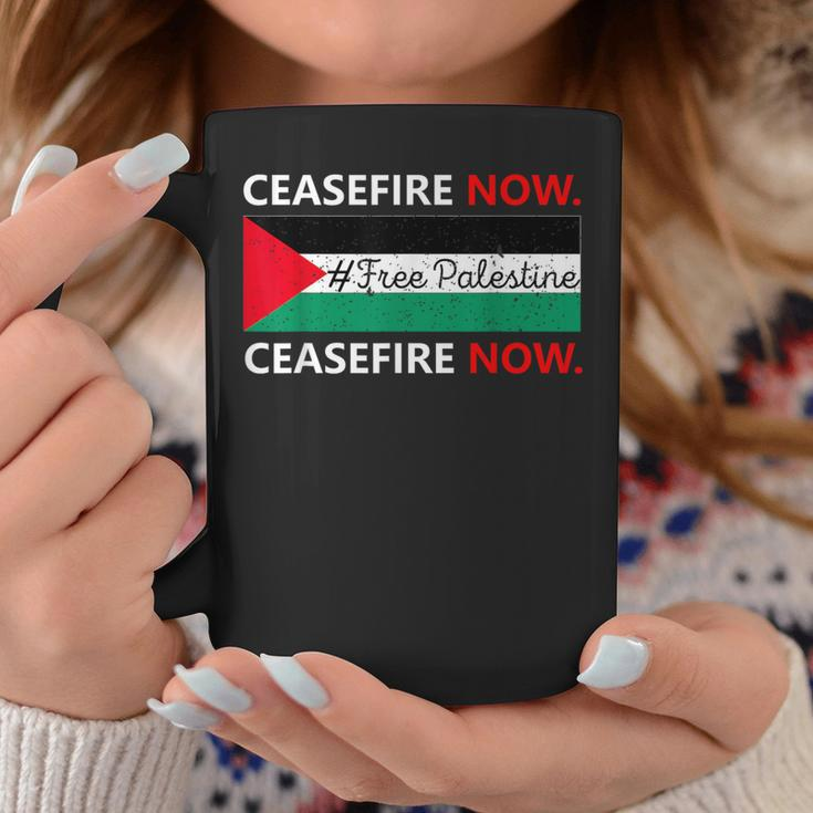 Ceasefire Now In Palestine Gaza Cease Fire Not In Our Name Coffee Mug Funny Gifts