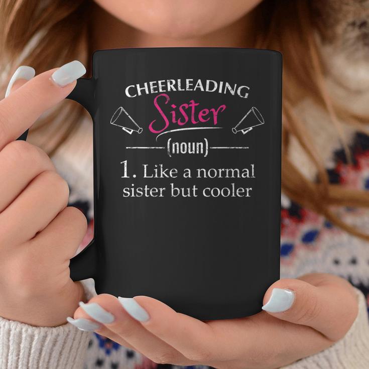 Cheerleading Sister Cheering Sport Lovers Sis Cheer Sister Coffee Mug Unique Gifts