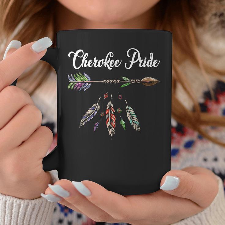 Cherokee Pride Feathers Native American Coffee Mug Unique Gifts