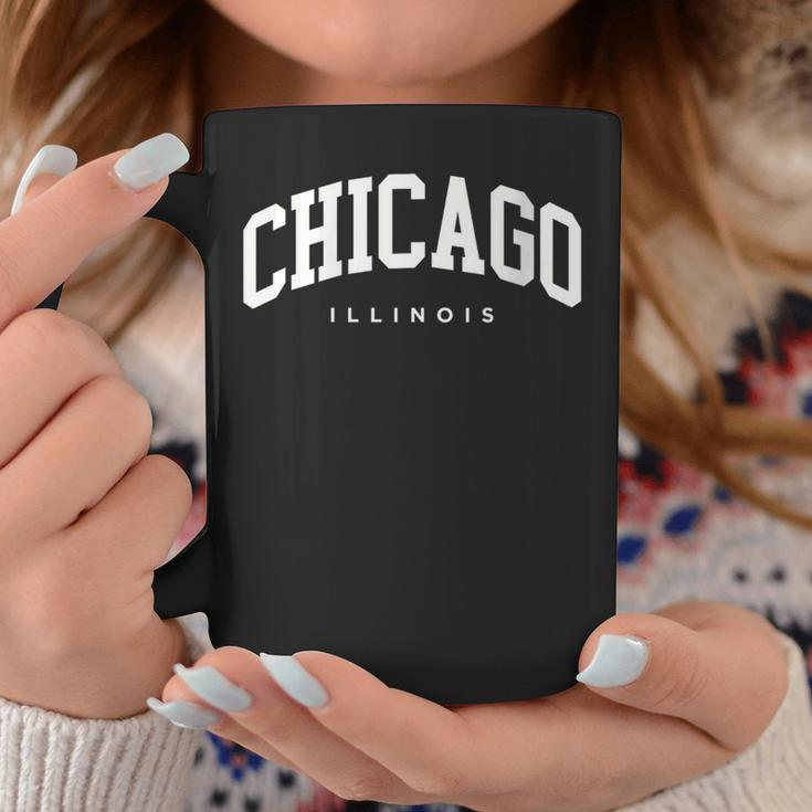 Chicago Illinois Vintage Varsity Style College Group Trip Coffee Mug Unique Gifts