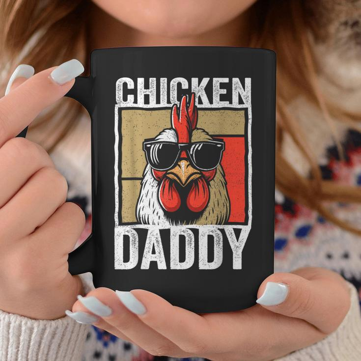 Chicken Daddy Rooster Farmer Fathers Day For Men Coffee Mug Funny Gifts