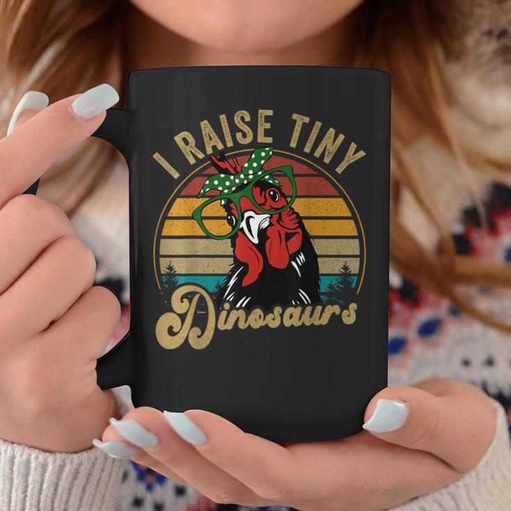 Chicken Lover I Raise Tiny Dinosaurs Mama Hen Farm Mom Coffee Mug Unique Gifts