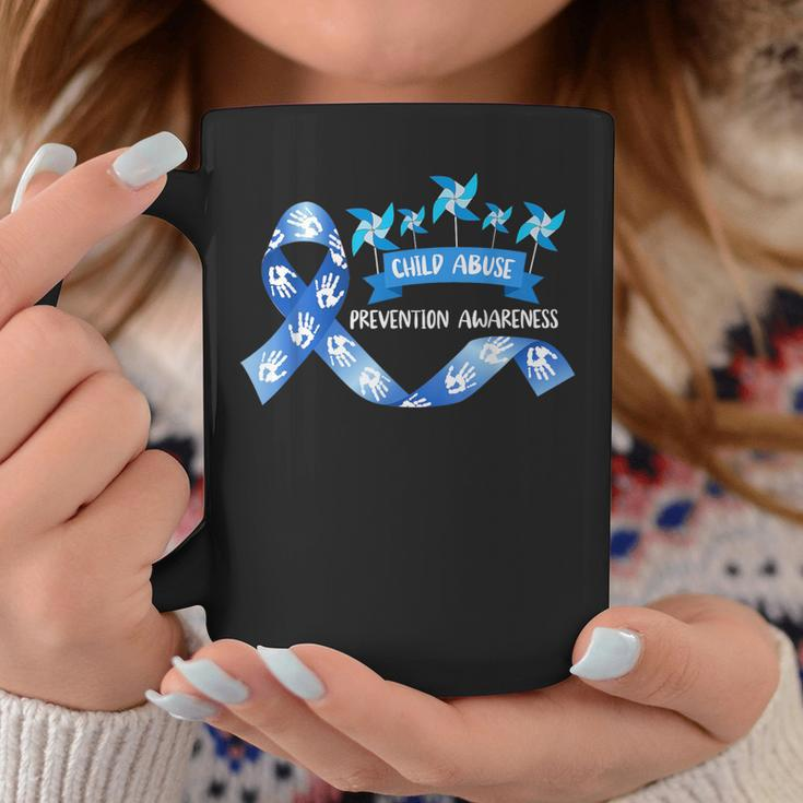 Child Abuse Prevention Awareness Month Pinwheel Ribbon Coffee Mug Unique Gifts