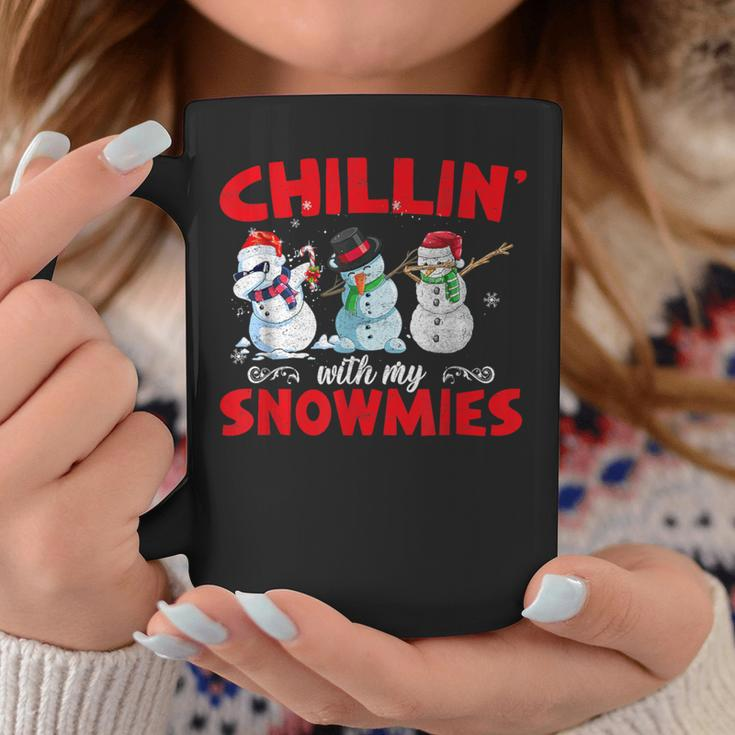 Chillin With My Snowmies Ugly Snowman Christmas Coffee Mug Unique Gifts