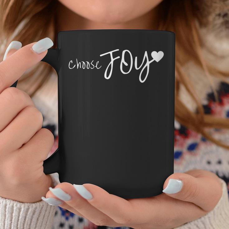 Choose Joy Heart Inspirational Motivational Coffee Mug Unique Gifts