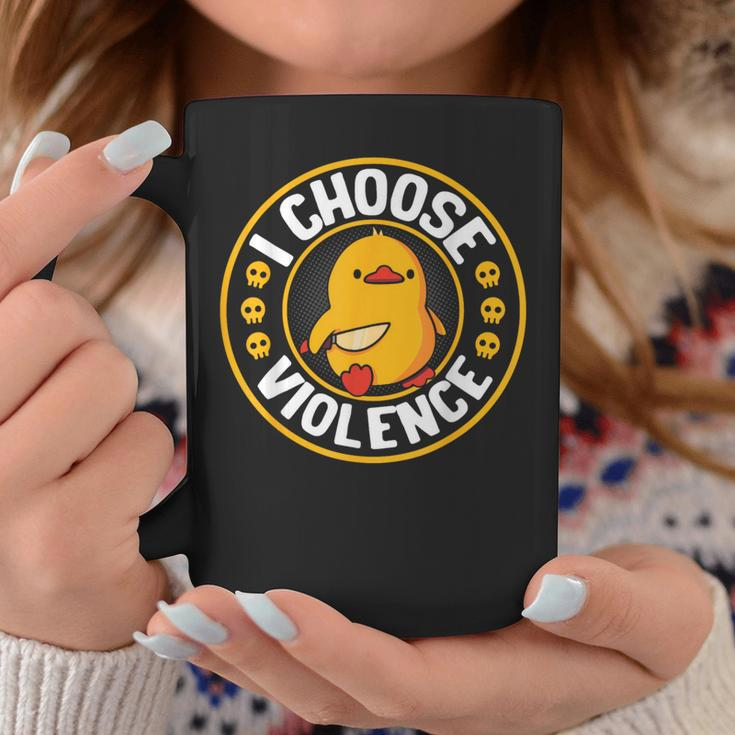 I Choose Violence Duck Cute Coffee Mug Unique Gifts
