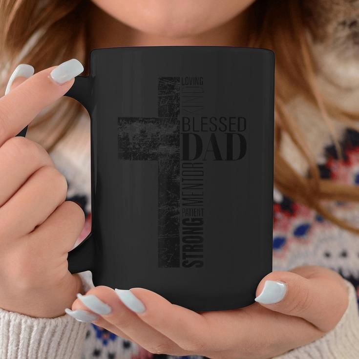 Christian Fathers Day Religious Blessed Dad Cross Coffee Mug Personalized Gifts