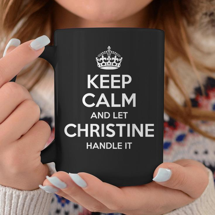 Christine Keep Calm Personalized Name Birthday Coffee Mug Unique Gifts