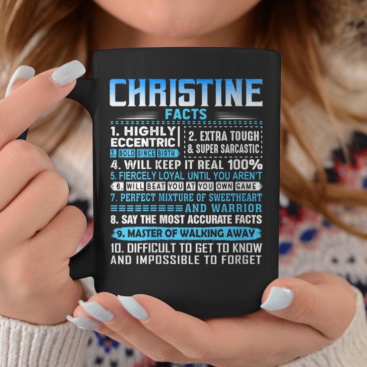 Christine Name Facts Personalized Name Birthday Coffee Mug Unique Gifts