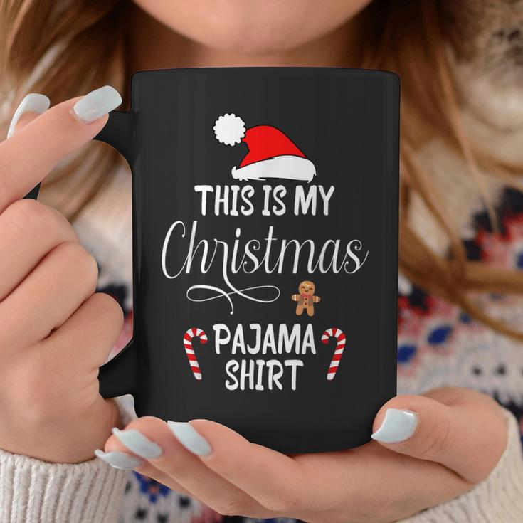 This Is My Christmas Pajama Santa Xmas Holiday Coffee Mug Unique Gifts