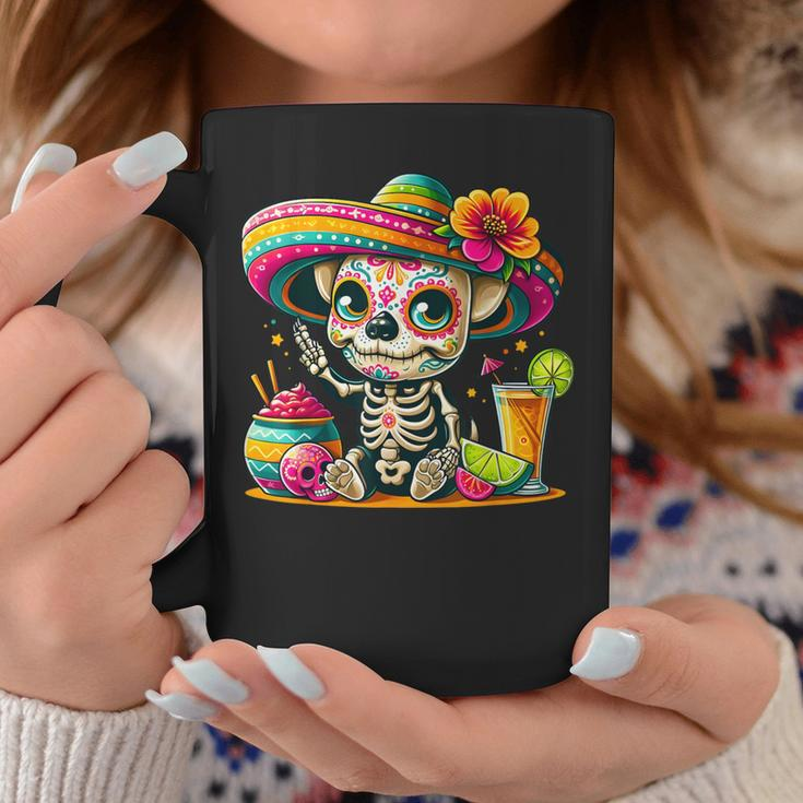Cinco De Mayo Chihuahua Dog Mexican Sugar Skull Sombrero Coffee Mug Unique Gifts
