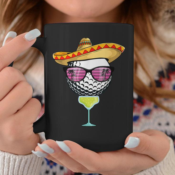 Cinco De Mayo Golf Ball With Sombrero Margarita Golfer Coffee Mug Unique Gifts