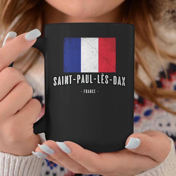 City Of Saint-Paul-Lès-Dax France French Flag Drapeau Coffee Mug Unique Gifts