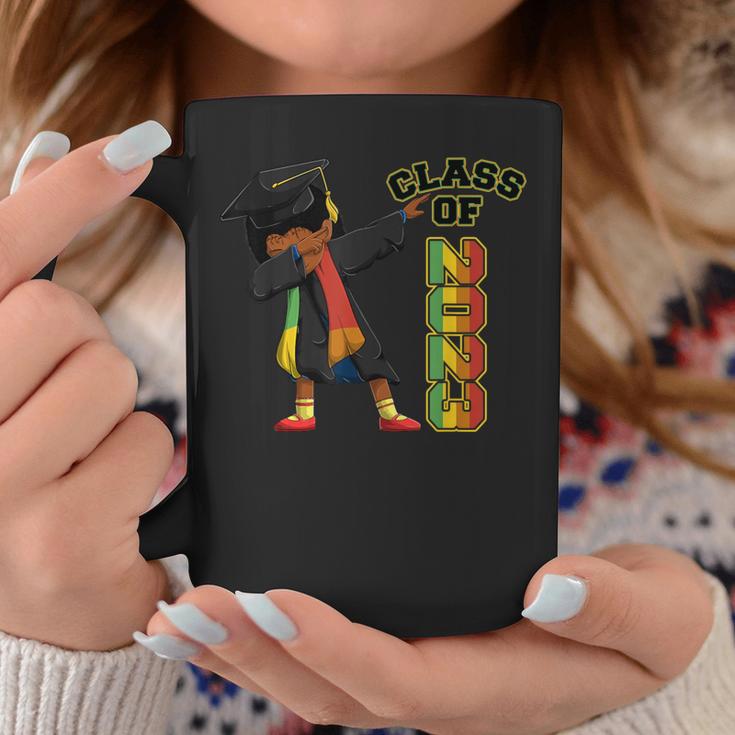 Class Of 2023 Graduation Dabbing African American Girl Coffee Mug Unique Gifts