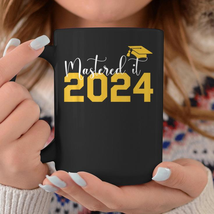 Class Of 2024 Mastered It College Masters Degree Graduation Coffee Mug Unique Gifts