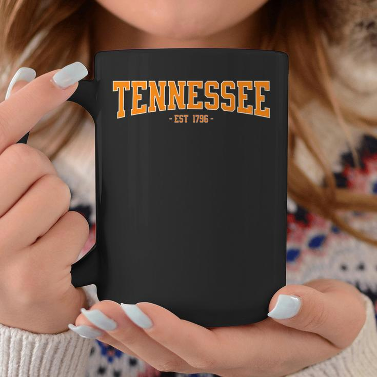 Classic Tn Orange Print Retro Varsity Vintage Tennessee Coffee Mug Funny Gifts