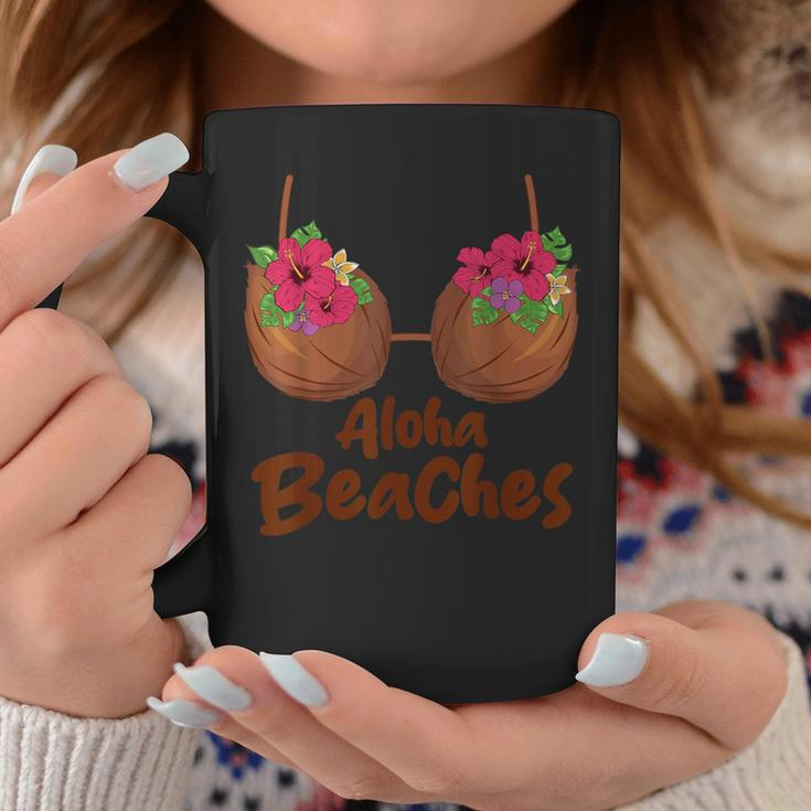 Coconut Bra Flower Boobs Hawaii Aloha Beaches Coffee Mug Unique Gifts