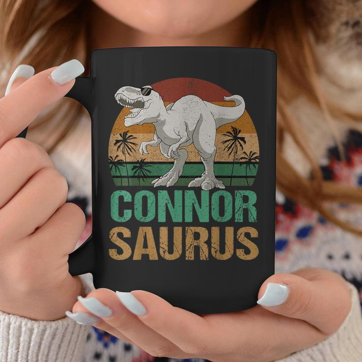 Connor Saurus DinosaurRex First Name Personalized Coffee Mug Unique Gifts