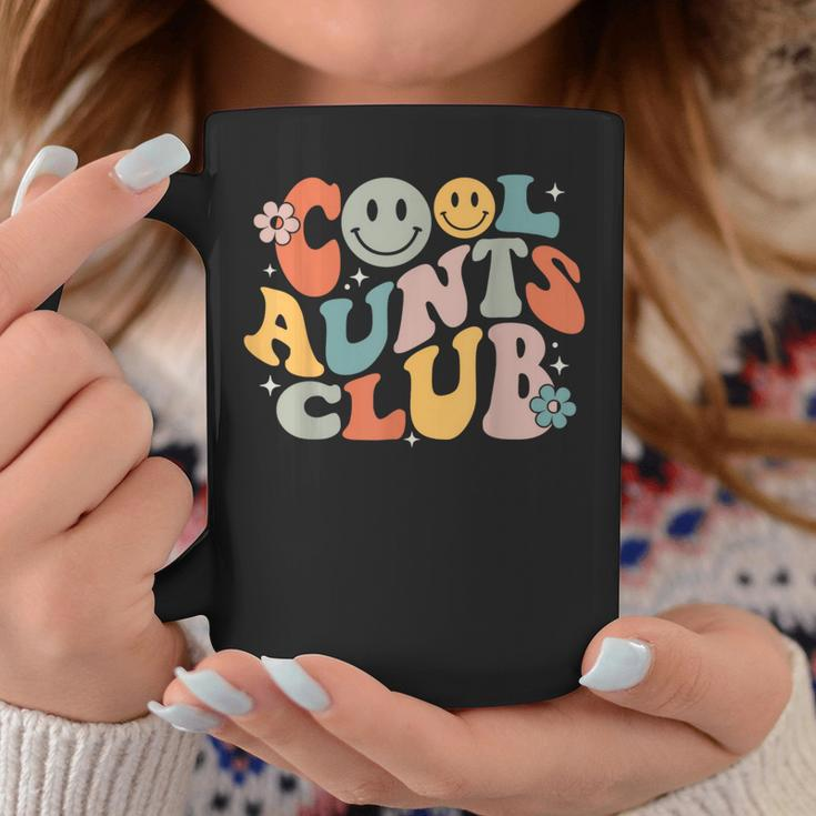 Cool Aunts Club Groovy Retro Smile Aunt Auntie Mother's Day Coffee Mug Funny Gifts