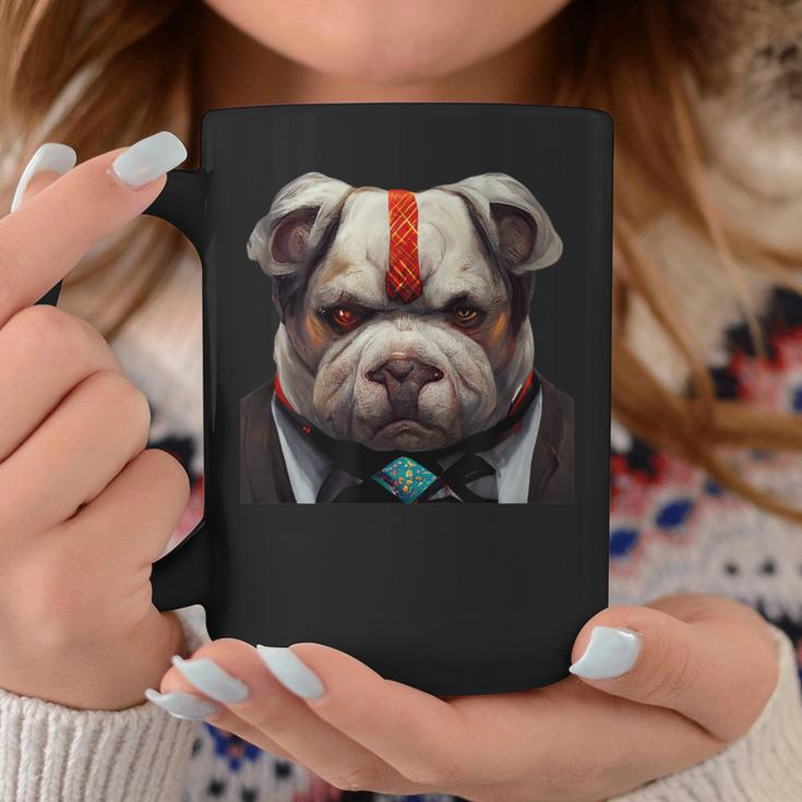 Cool Boss Bull Dog With A Tie For Animal Lovers Coffee Mug Unique Gifts