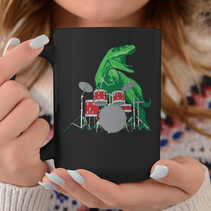 Cool Dinosaur Drummer Best For All Drummers Coffee Mug Unique Gifts